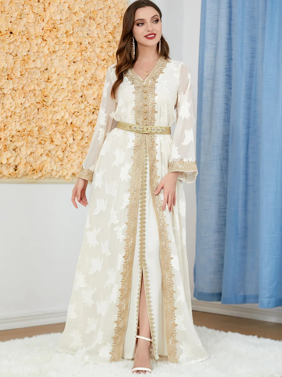 Abaya Dubai Muslim Dress Luxury Ramadan Kaftan Islam Kimono Robe Women Caftan Marocain Maxi Party Dresses Abayas Femme