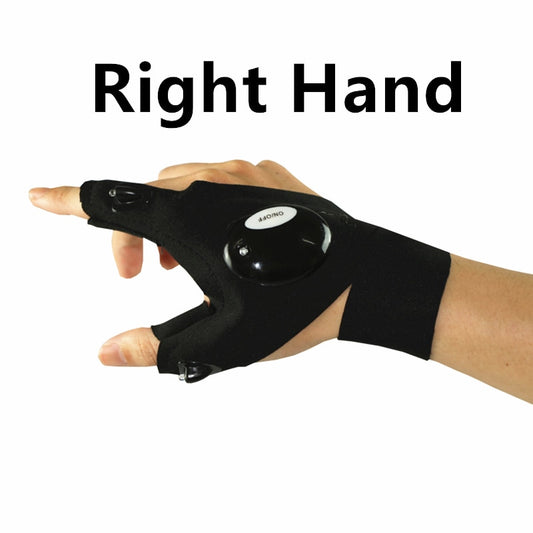 Fingerless LED Glove – Hands-Free Light for Camping, Cycling & Night Adventures