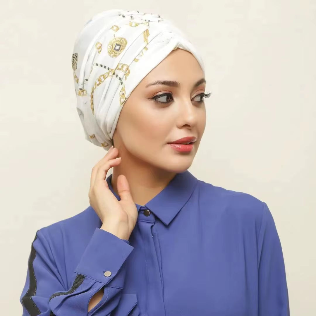 Muslim Instant Turban Abaya Hijab Undercap Abayas Hijabs Cap for Woman Jersey Islamic Dress Women Turbans Crinkle Head Wrap Scar