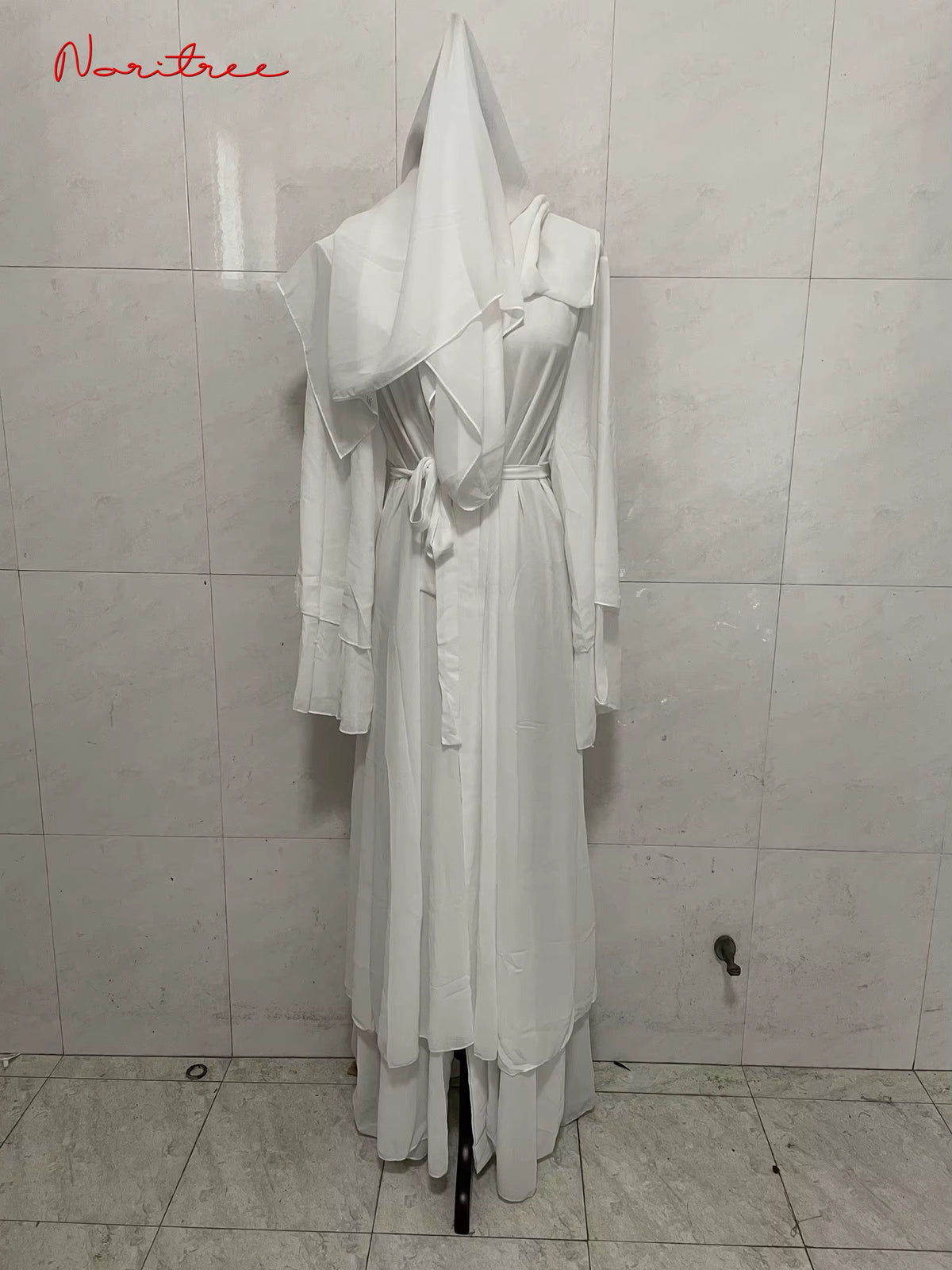 Fashion Chiffon Abaya Kimono Dubai Muslim Cardigan Abayas Women Casual Robe Female Islam Clothes with Belt F2664