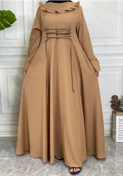 Skirt Large Hem Long Sleeve Muslim