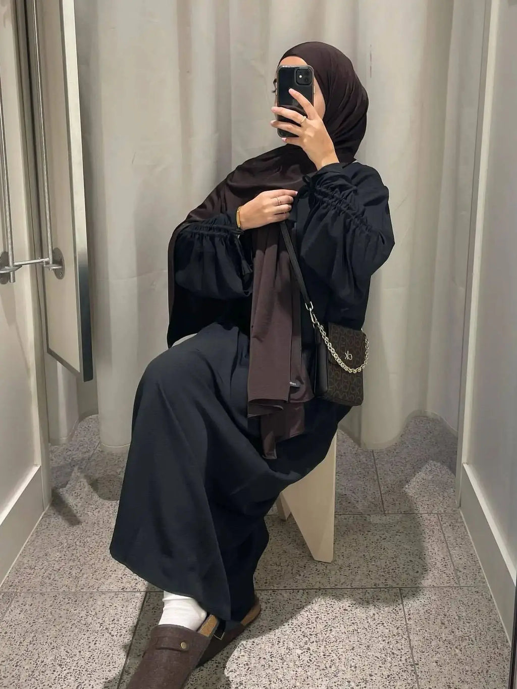 Latest Fashion Cuff Tie Muslim Robe Abaya Syari Female Muslim Abaya Worship Service Abayas Wy2061