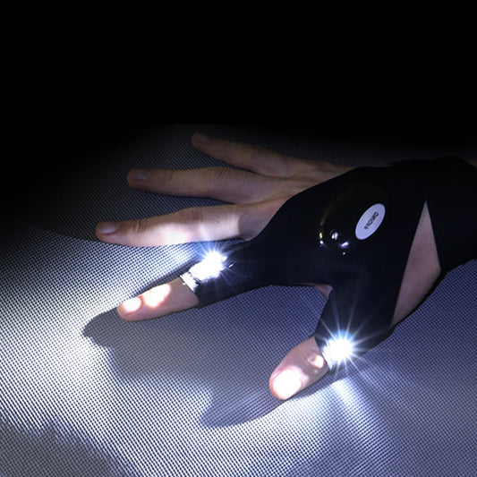 Fingerless LED Glove – Hands-Free Light for Camping, Cycling & Night Adventures