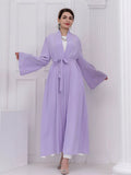 Ramadan Open Muslim Kimono Abaya Dubai Turkey Islam Arabic Abayas for Women Hijab Dress Kebaya Robe Femme Musulmane Kaftans