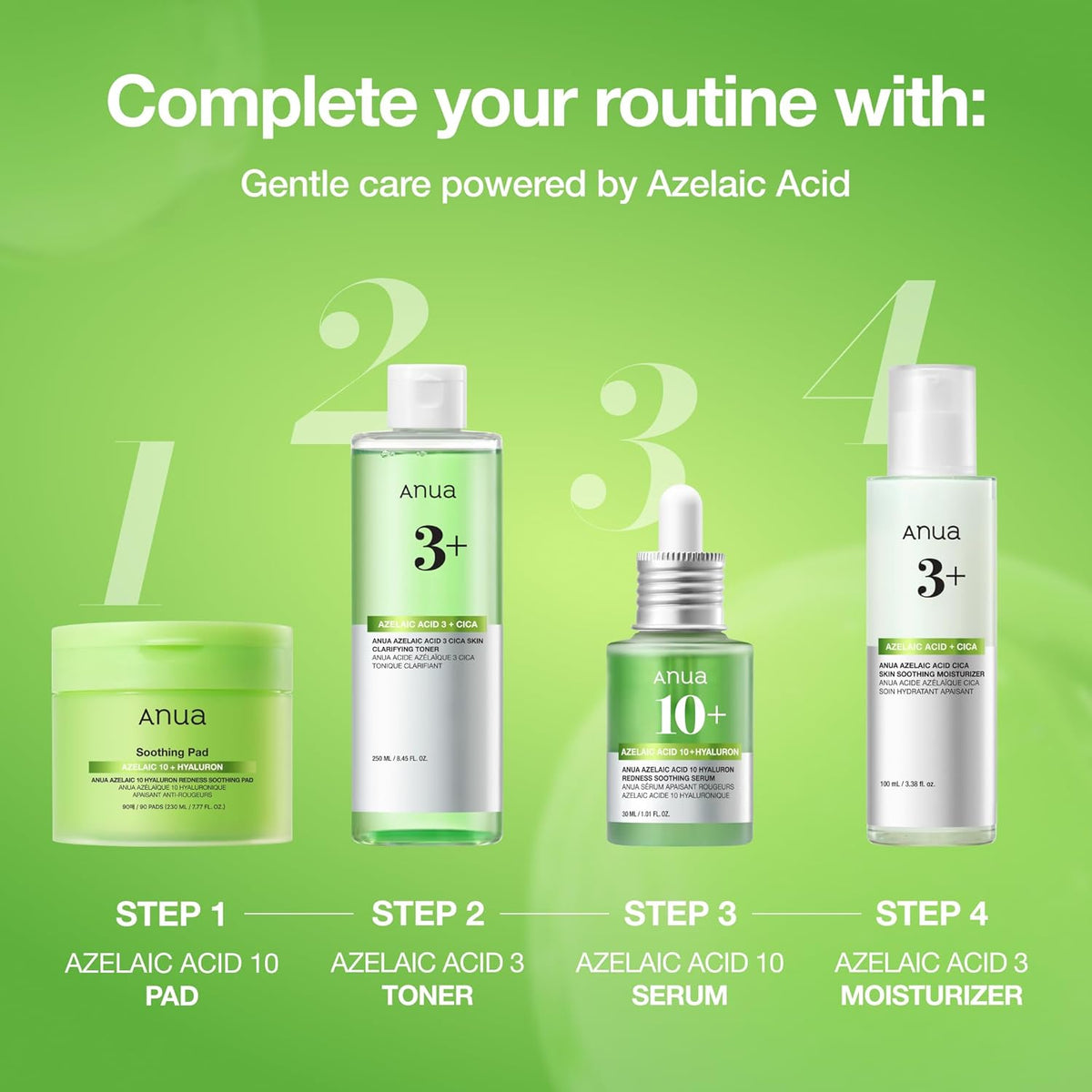 Azelaic Acid 10 Hyaluron Redness Soothing Serum, 1.01 Fl Oz | Facial Serum for Blemish-Prone & Oily-Prone Skin, Lightweight & Hydrating Blemish Care, Hyaluronic Acid, Korean Skincare