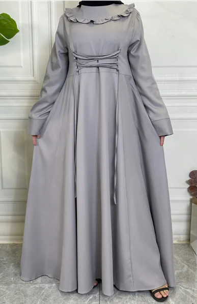 Skirt Large Hem Long Sleeve Muslim