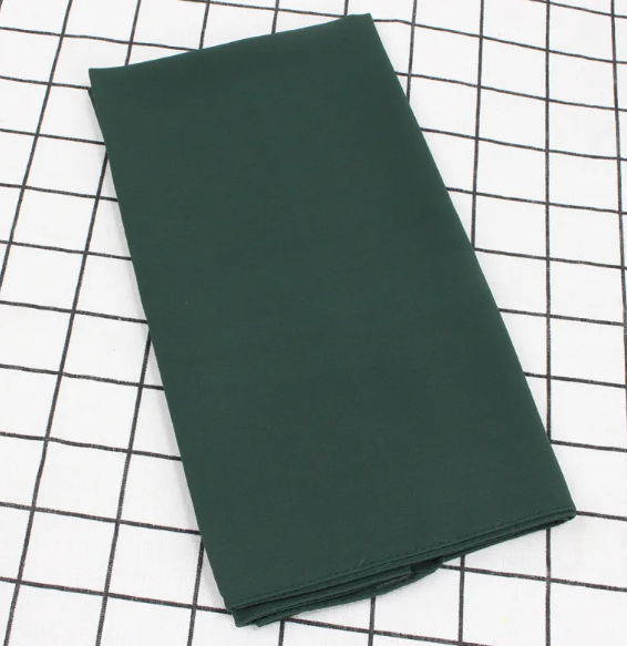 Elegant Pearl Chiffon Scarf - Solid Color Muslim Shawl (Women's)