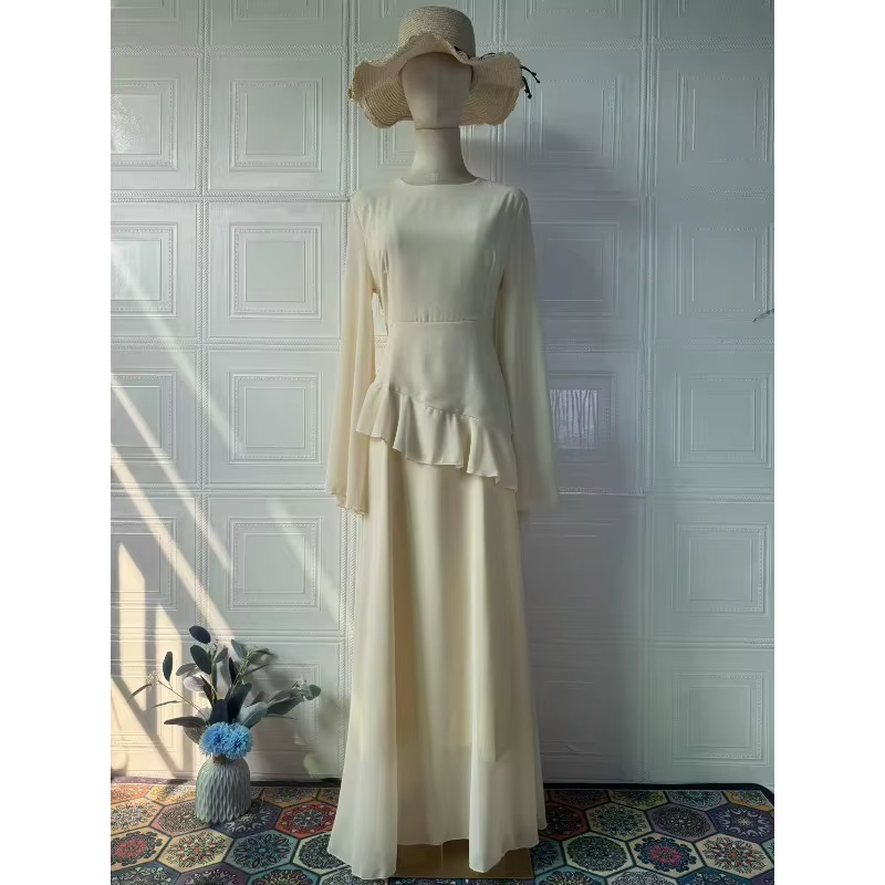 Eid Muslim Women Party Dresses Bandage Lace-Up Jalabiya Long Robe Ramadan Morocco Dubai Abayas Kaftan Islam Arab Vestidos 2026
